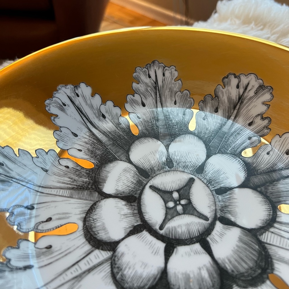 FORNASETTI Centerpiece Rosone n6 Gold Bowl - Picture 14 of 14